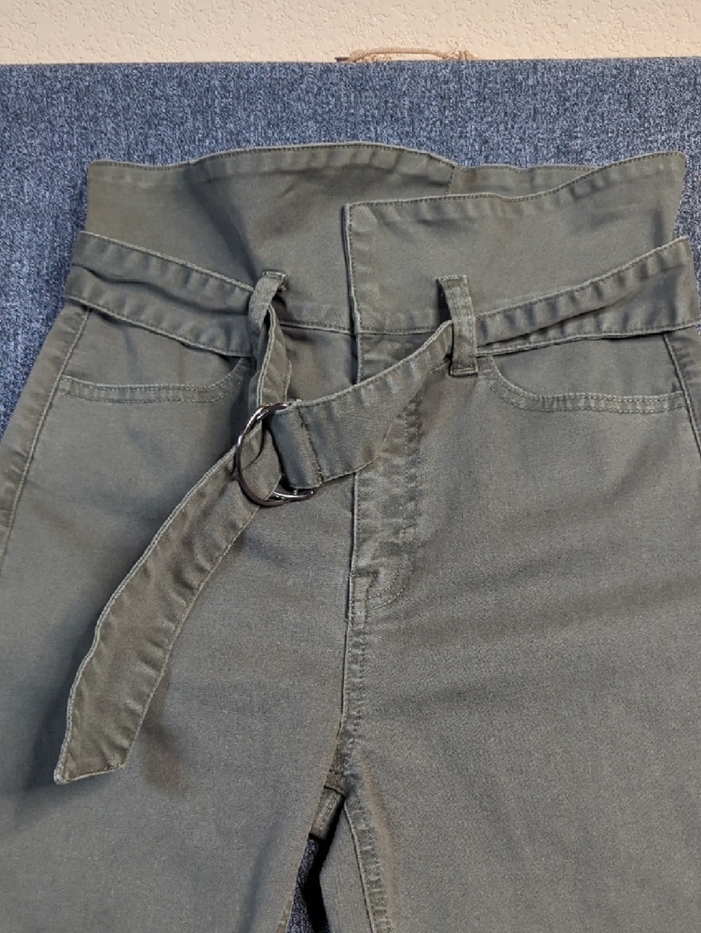 Pistola Olive Green Skinny Jeans Size 26 High-Rise Stretch Denim - Picture 4 of 8